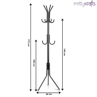 6 Hook Coat Hanger Clothes Stand Hanging Pole